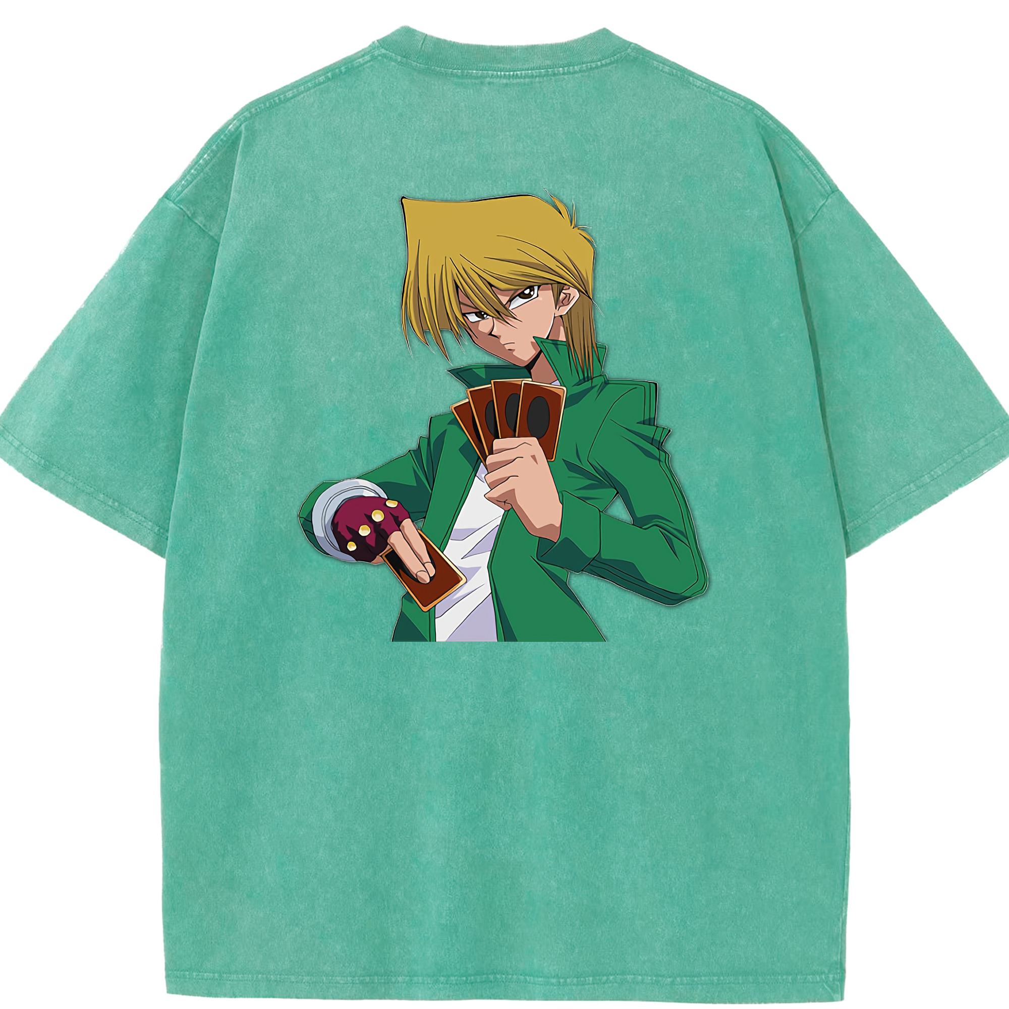 （画像用） 遊☆戯☆王 Yu-Gi-Oh! 綿100% ヴィンテージ風 半袖Tシャツ（背面プリント）